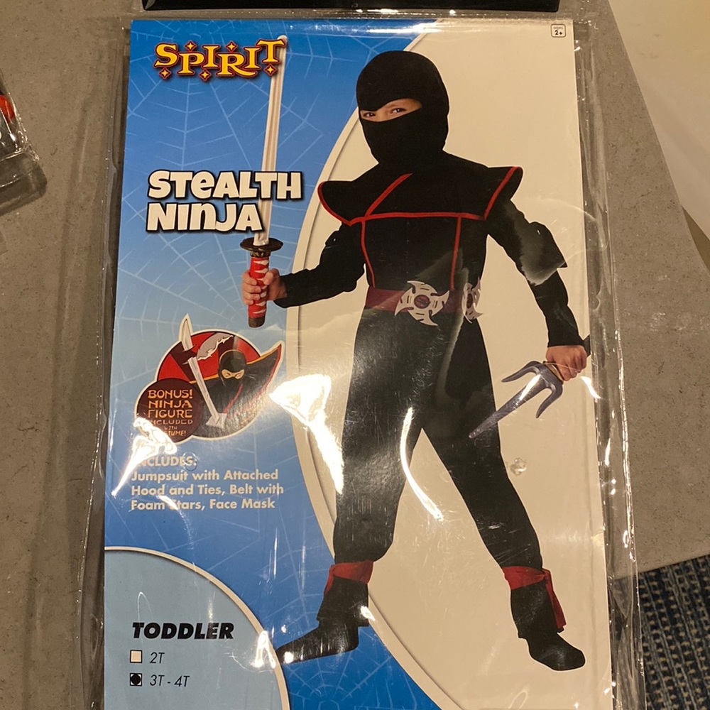 Ninja Halloween Costume in Original Bag